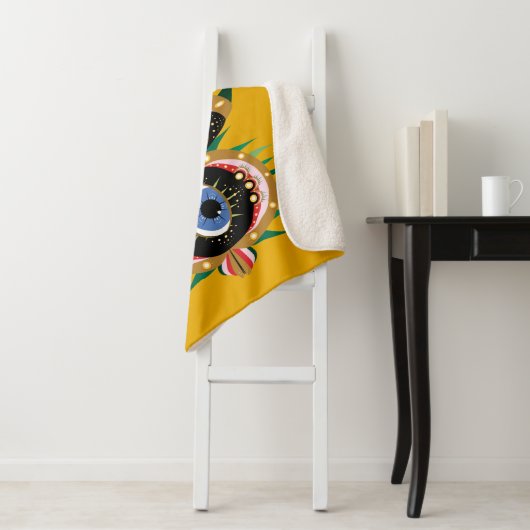 Chimera - Fish Bird Sherpa Blanket Sherpa Deken (In situ)