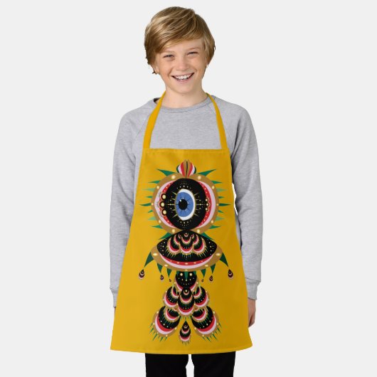 Chimera - Fish Bird Small Apron Schort (Gedragen)