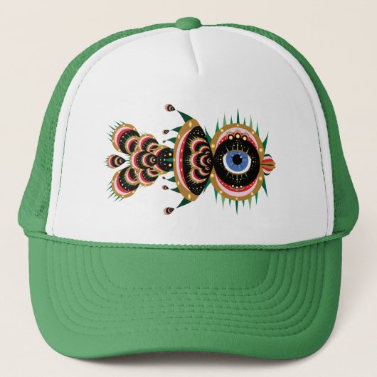 Chimera - Fish Bird Trucker Hat (12 kleuren) Pet (Voorkant)