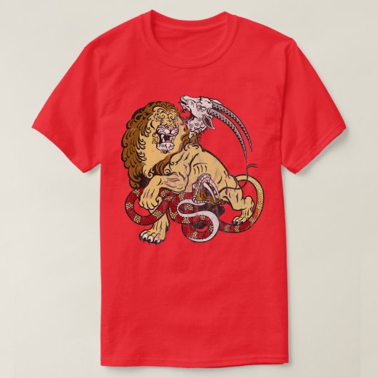 Chimera Griekse mythologie Grafisch T-shirt (Design voorkant)