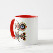 Chimera - Mok visvogels rood (Voorkant links)