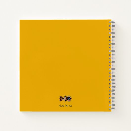 Chimera - Notitieboek op het vierkant vierkant (Achterkant)