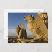 Chimera op de gevel van de kathedraal van Notre Da Briefkaart (Voorkant / Achterkant)