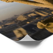 Chimera op de gevel van de kathedraal van Notre Da Poster (Hoek)