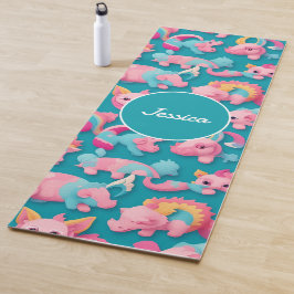Chimera Pastel Kleurrijk Gepersonaliseerd Patroon Yogamat