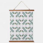 Chimera - Pauw Zeepaard Houten Topper Wandkleed (Voorkant)