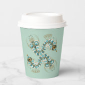 Chimera - Peacock Seahorse 8oz. Papieren Bekers (Voorkant)