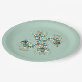 Chimera - Peacock Seahorse 9-inch Bord papier (Gekanteld)