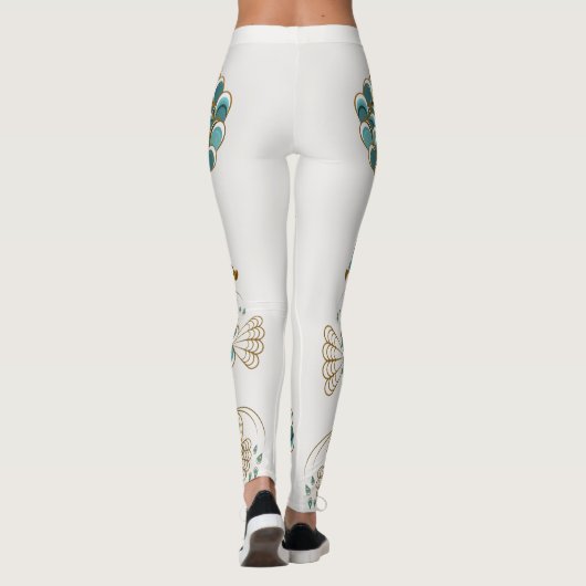 Chimera - Peacock Seahorse All-Over-Print Leggings (Achterkant)
