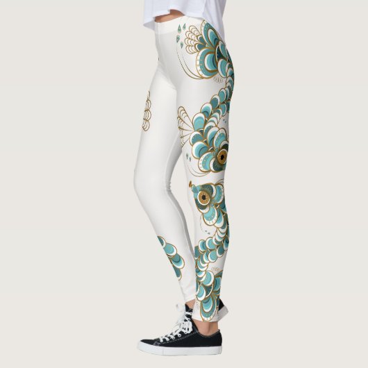 Chimera - Peacock Seahorse All-Over-Print Leggings (Links)