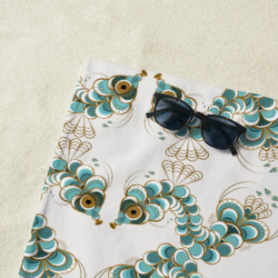 Chimera - Peacock Seahorse Beach Towel Strandlaken
