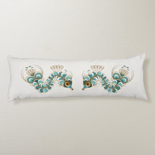 Chimera - Peacock Seahorse body Pillow Lichaamskussen (Achterkant)