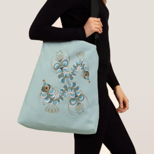 Chimera - Peacock Seahorse Crossbody Bag (2 Sizes) Tas