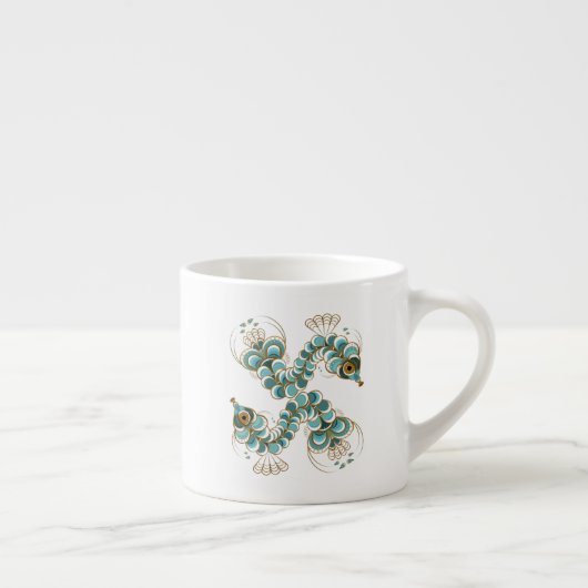 Chimera - Peacock Seahorse Espresso Cup Kop (Rechts)