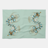 Chimera - Peacock Seahorse Kitchen Towel Theedoek (Horizontaal)