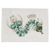 Chimera - Peacock Seahorse Large Gift Bag Groot Cadeauzakje (Achterkant)
