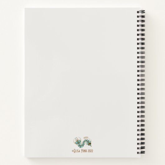 Chimera - Peacock Seahorse Notitieboek (Achterkant)