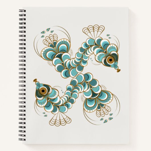 Chimera - Peacock Seahorse Notitieboek (Voorkant)