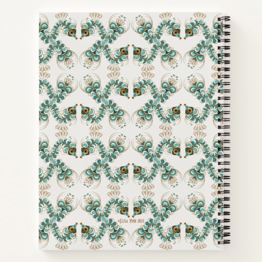 Chimera - Peacock Seahorse Notitieboek (Achterkant)