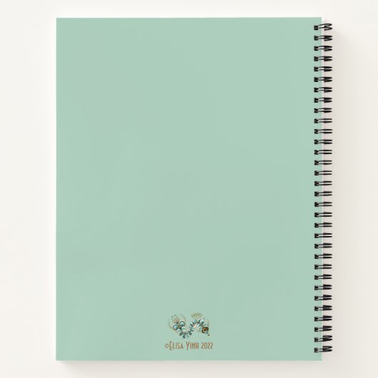 Chimera - Peacock Seahorse Notitieboek (Achterkant)