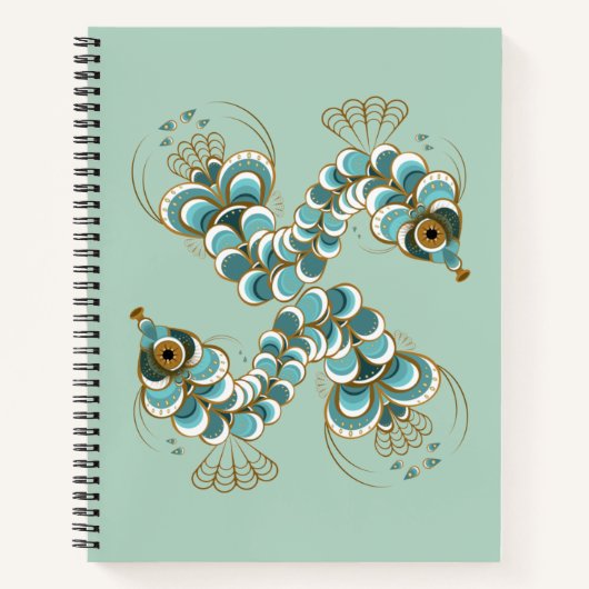 Chimera - Peacock Seahorse Notitieboek (Voorkant)