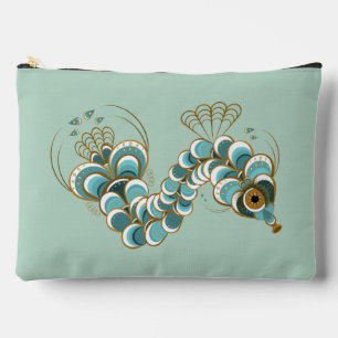 Chimera - Peacock Seahorse Pistachio Grote Pouch Etui