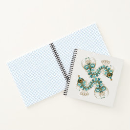 Chimera - Peacock Seahorse Square Notitieboek