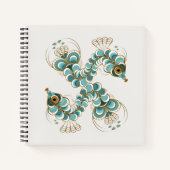 Chimera - Peacock Seahorse Square Notitieboek (Voorkant)