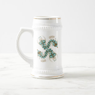 Chimera - Peacock Seahorse Stein Bierpul
