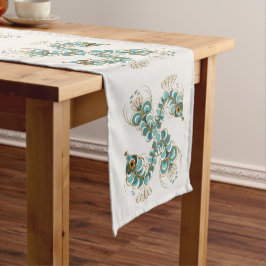 Chimera - Peacock Seahorse Table Runner Lange Tafelloper