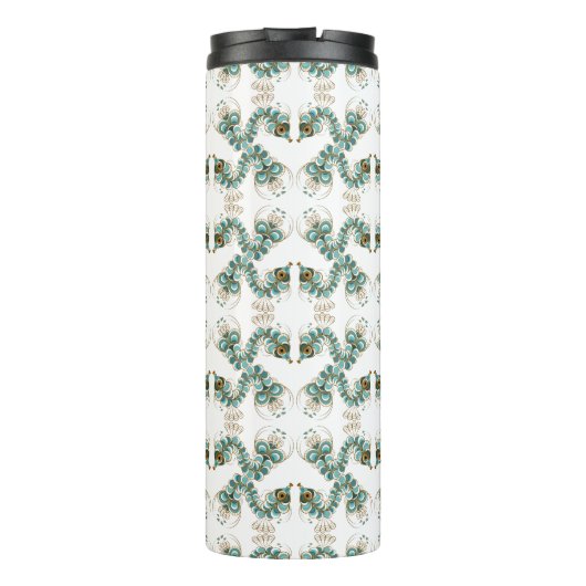 Chimera - Peacock Seahorse Thermal Travel Tumbler Thermosbeker (Achterkant)