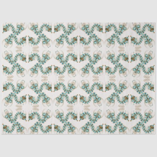 Chimera - Peacock Seahorse Tissue Paper Tissuepapier (Voorkant)