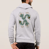 Chimera - Peacock Seahorse Unisex Zip Hoodie (Achterkant)