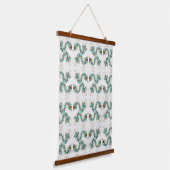 Chimera - Peacock Seahorse Wood Topped Tapestry Hangend Wandkleed (Gebogen)