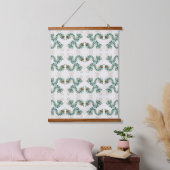 Chimera - Peacock Seahorse Wood Topped Tapestry Hangend Wandkleed (Slaapkamer)