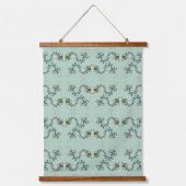 Chimera - Peacock Seahorse Wood Topped Tapestry Hangend Wandkleed (Voorkant)