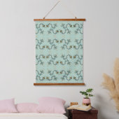 Chimera - Peacock Seahorse Wood Topped Tapestry Hangend Wandkleed (Slaapkamer)