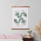 Chimera - Peacock Seahorse Wood Topped Tapestry Hangend Wandkleed (Slaapkamer)