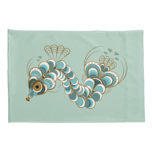 Chimera - Peacock - standaardmodelproefgevallen Kussensloop (Achterkant-Rechts)