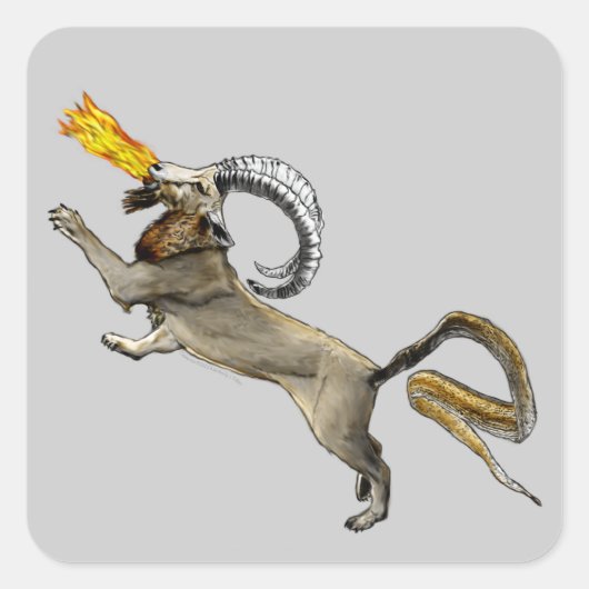 Chimera Vierkante Sticker (Voorkant)