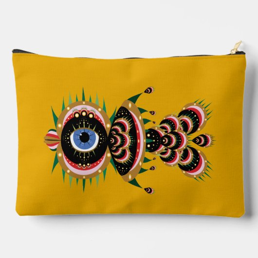 Chimera - Vis Vogel Grote Pouch Etui (Achterkant)