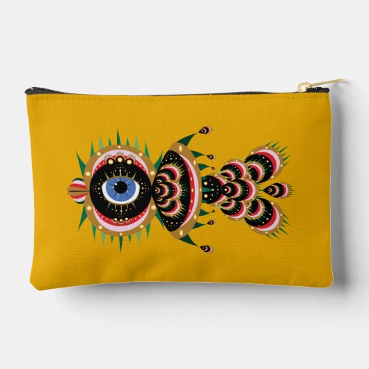 Chimera - Vis Vogel Kleine Pouch Etui (Achterkant)