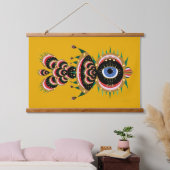 Chimera - Vis vogelhout - Bovenkant tapijt Hangend Wandkleed (Slaapkamer)