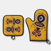 Chimera - Visvogel Ovenwant & Pannenlap Set (Voorkant)