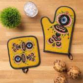 Chimera - Visvogel Ovenwant & Pannenlap Set (Top down)