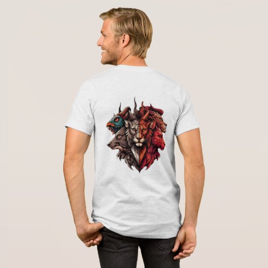 Chimera's Essence: een samensmelting van Natuur Tri-Blend Shirt (Voorkant)