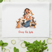 Chimigos - Crazy Chi Lady - Chihuahua Theedoek (Gevouwen)