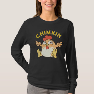 Chimkin Fat Derpy Chicken Meme Chicken Farmer T-shirt