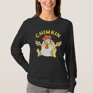 Chimkin Fat Derpy Chicken Meme Chicken Farmer T-shirt