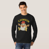 Chimkin Fat Derpy Chicken Meme Chicken Farmer T-shirt (Voorkant volledig)